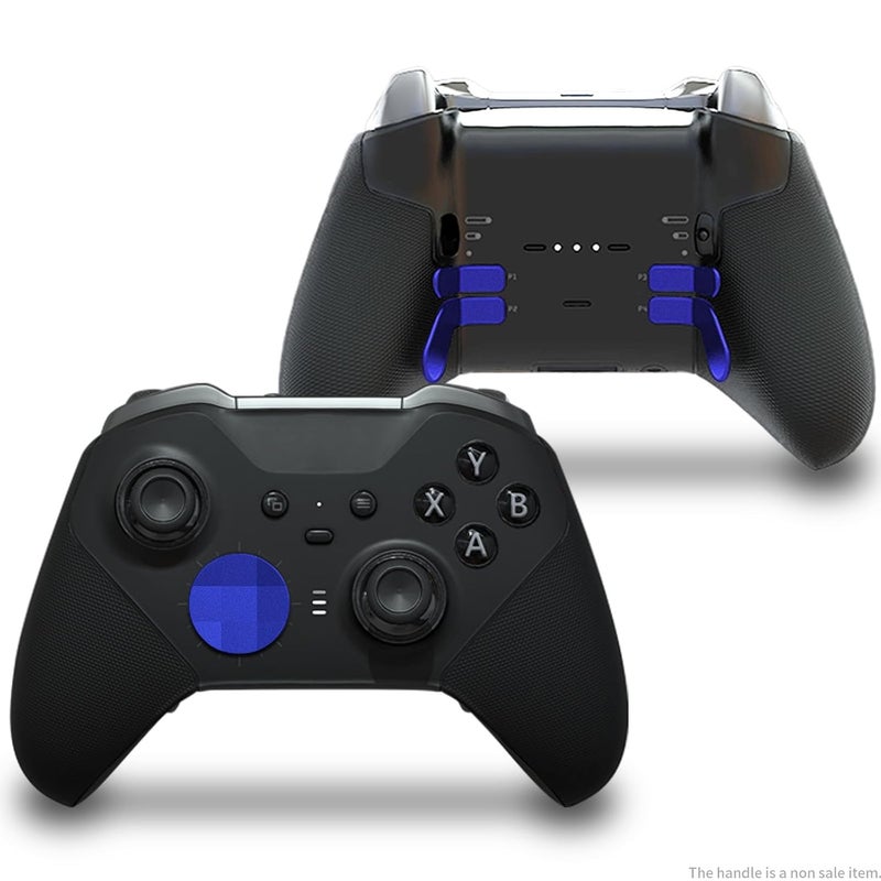 CHARM FOCUS 16-in-1 Metal Thumbsticks Replacement Kits for Xbox Elite Series 2, Xbox Elite 2 Controller Accessories, Includes Magnetic Joysticks, Paddles, Silicone Caps, D-Pads, 1 Tool (Cobalt Blue) - Image 4